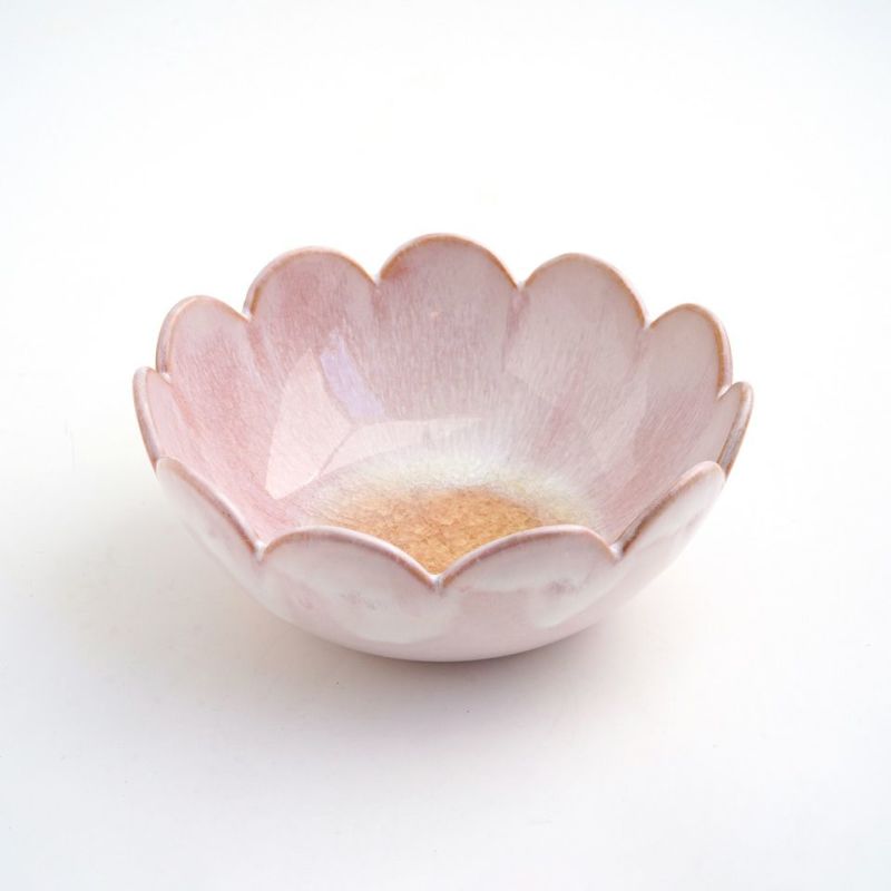 萩燒 花瓣造型中鉢