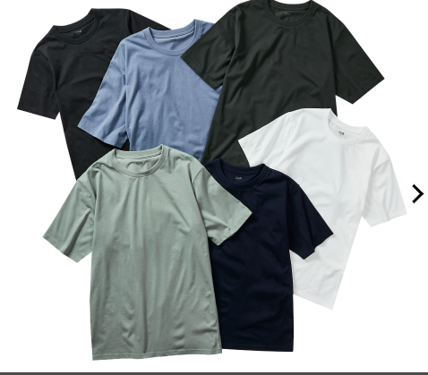 WORKMAN: Quick & Dry Series: Cotton Feel Short-Sleeve T-Shirt