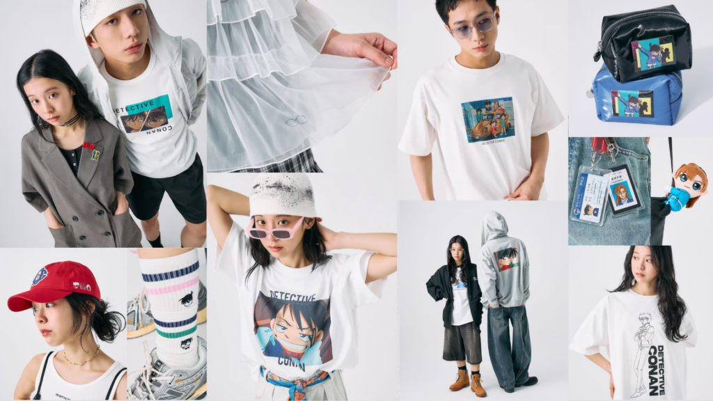 Trendy Japanese streetwear apparel from .st brand group in collaboration with Detective Conan 30th Anniversary.
