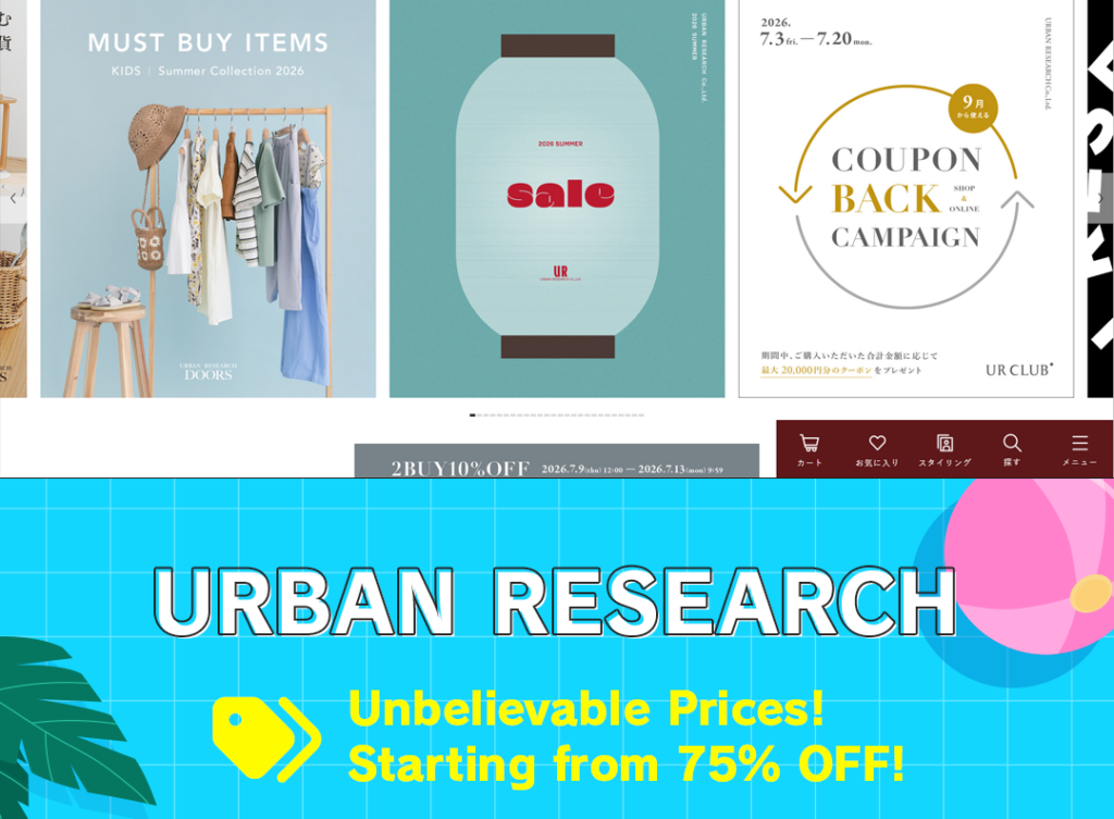 URBAN RESEARCH Official Japanese Online Store: A Balance of High-Quality Design and Summer Utility Wear